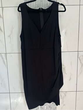 Torrid Size 2 Black Faux Wrap Fitted Dress